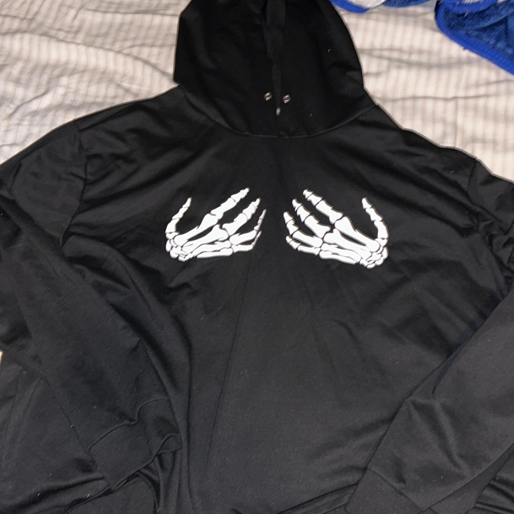 Skeleton hands hoodie